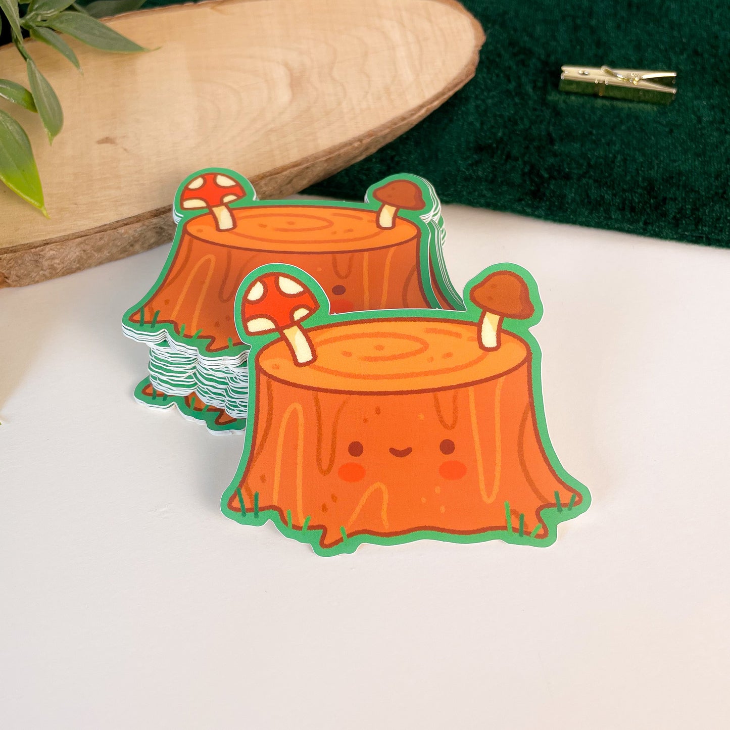 Little Tree Stump - Matte Vinyl Sticker