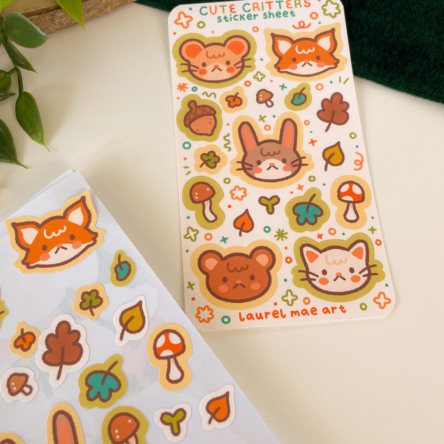 Cute Critters - Mini Sticker Sheet