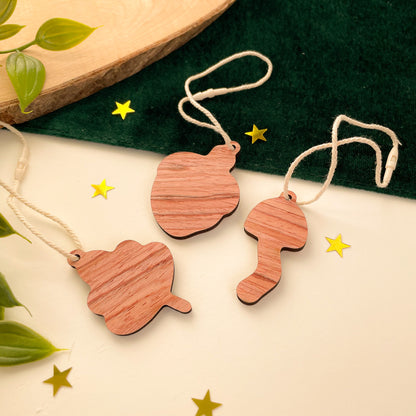 Forest Things - Wooden Decoration Set (3 pcs)