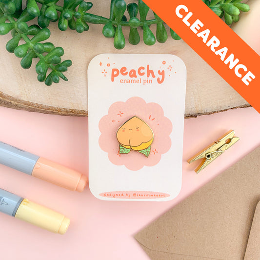 *CLEARANCE* Peachy Pal - Enamel Pin