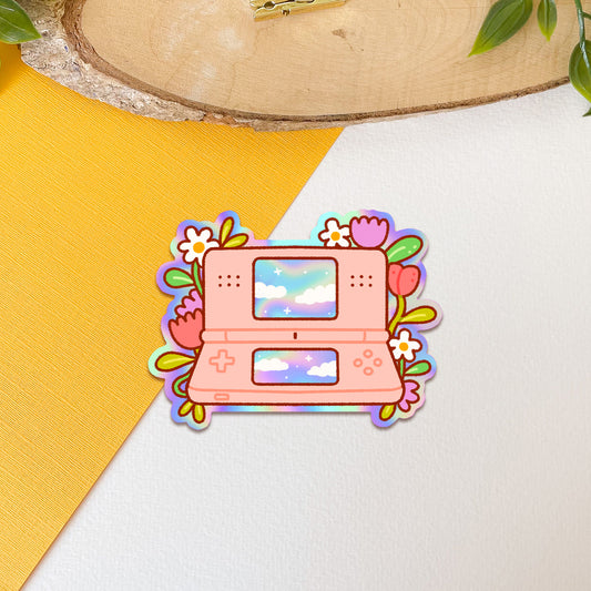 Pink DS - Iridescent Sticker
