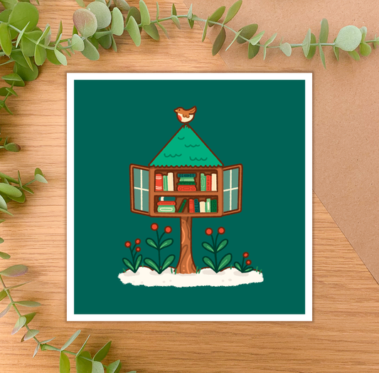 Tiny Library - Square Art Print