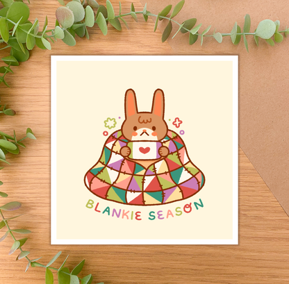 Blankie Season - Square Art Print