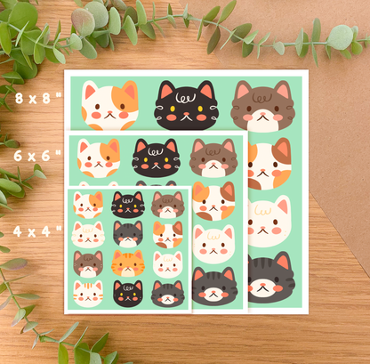 Cute Cats - Square Art Print