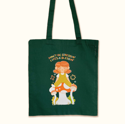 Don't Be Stressin', Life's a Blessin' Tote Bag