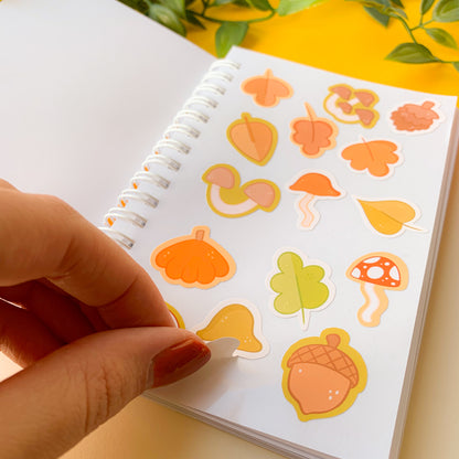 Autumn Patchwork - Reusable Sticker Book