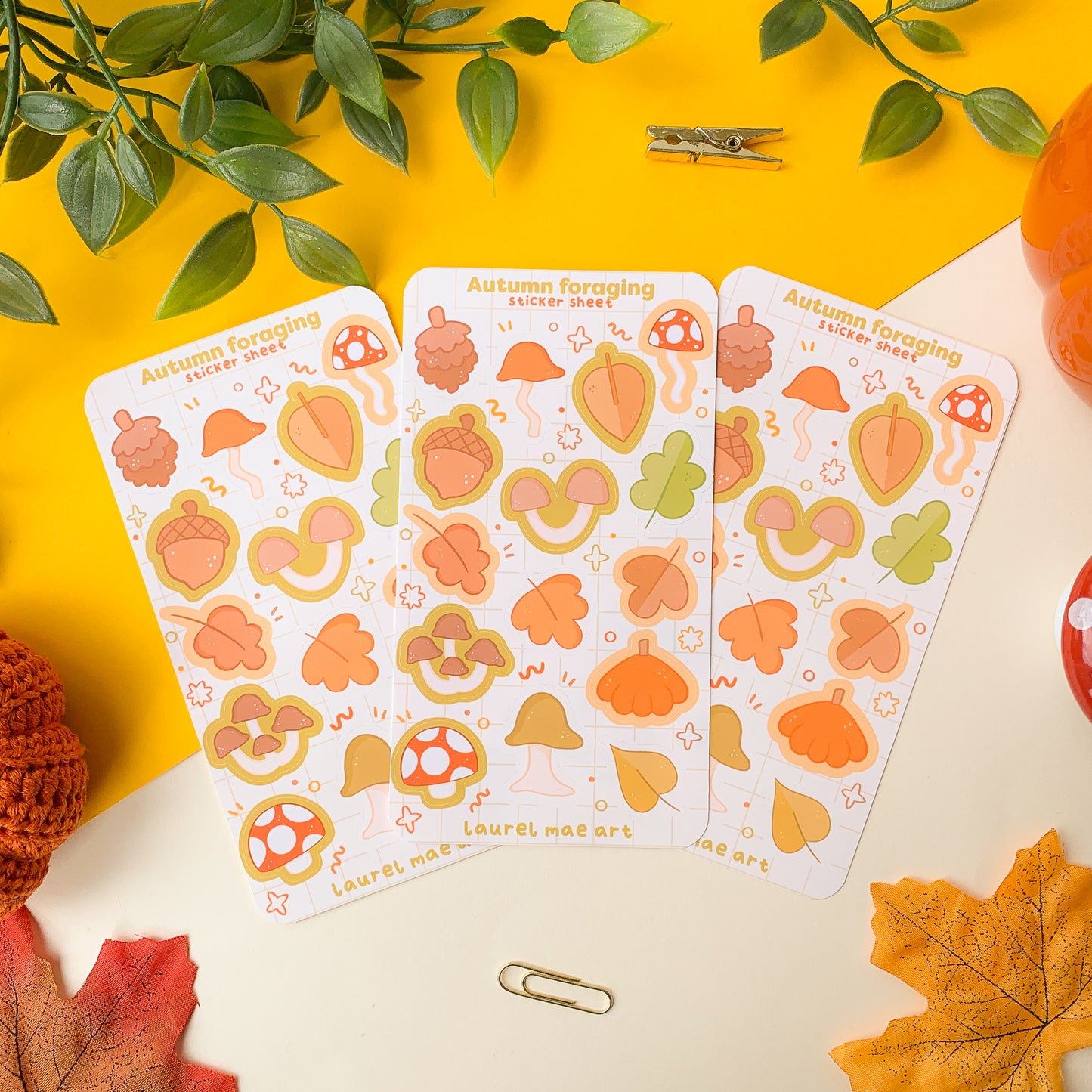 Autumn Foraging - Sticker Sheet