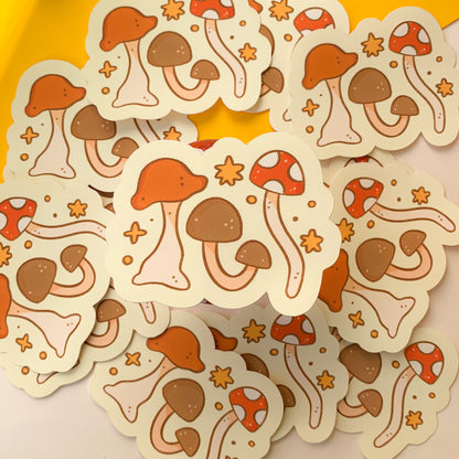 Mushrooms - Matte Vinyl Sticker