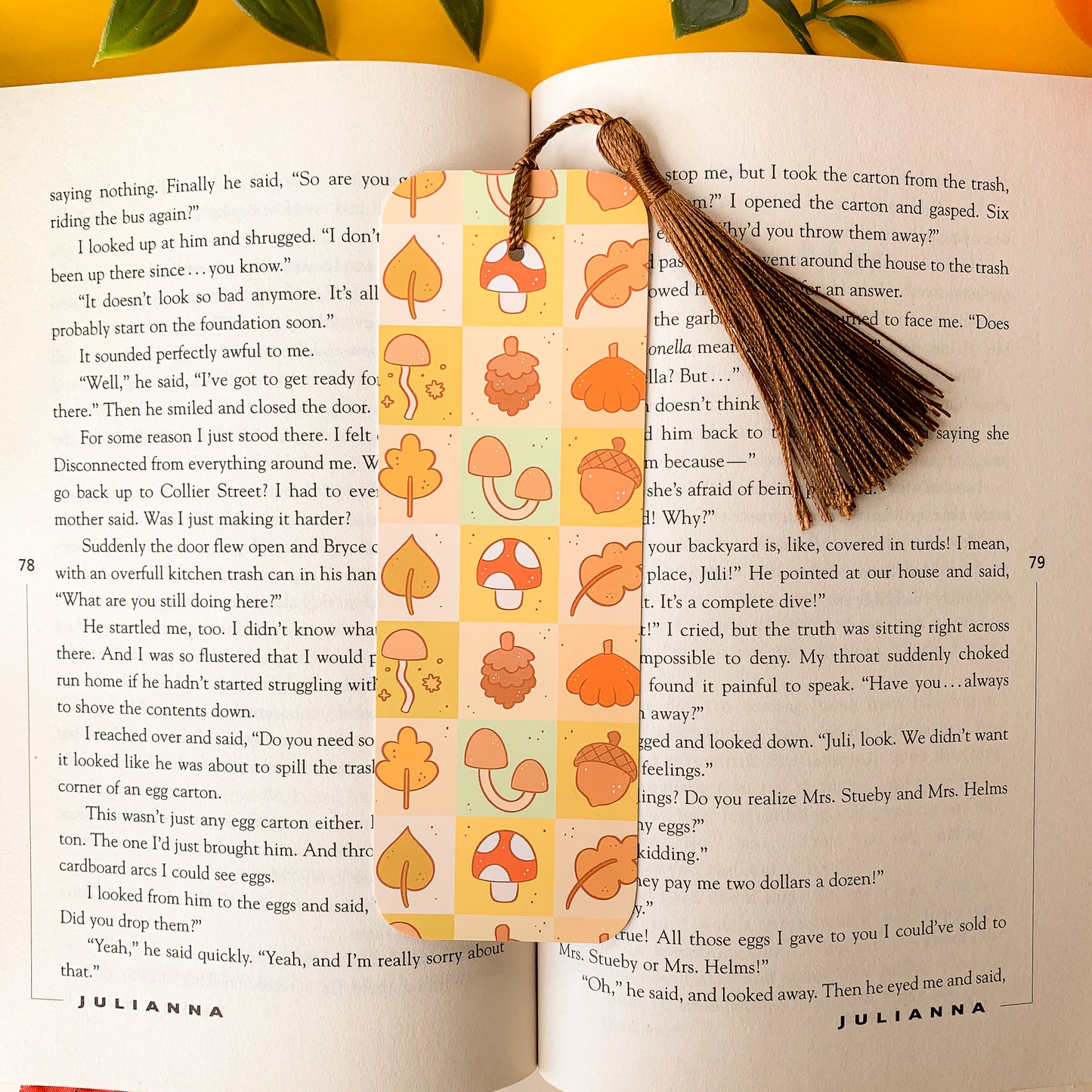 Autumn Patchwork Bookmark