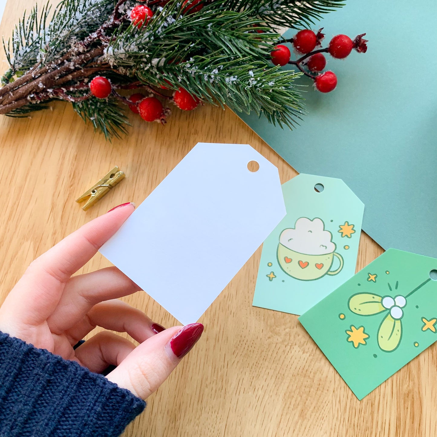Winter Patchwork - Gift Tags (6 pcs)