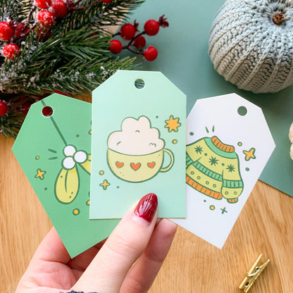 Winter Patchwork - Gift Tags (6 pcs)