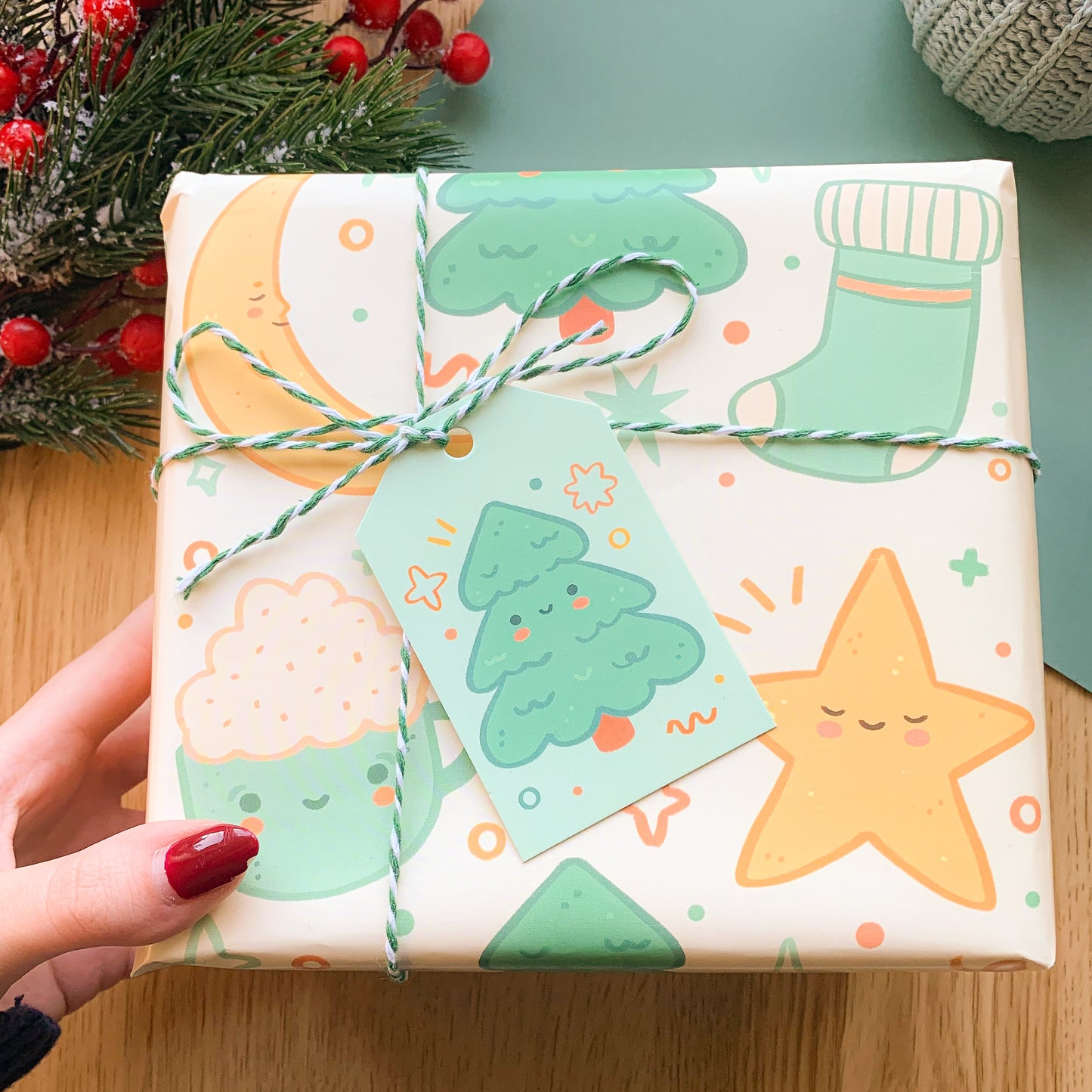 Cozy Christmas - Wrapping Paper Sheet