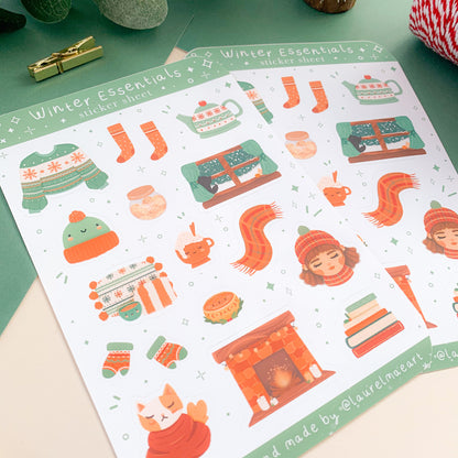 Winter Essentials - Sticker Sheet