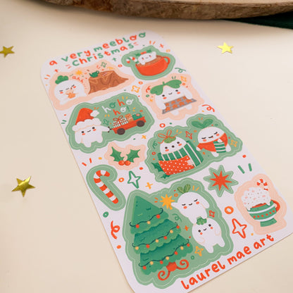 Festive Meebloos - Sticker Sheet