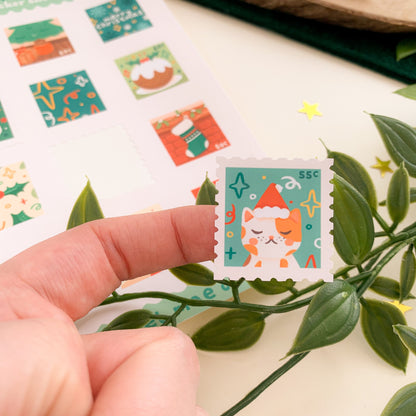 Festive Stamps - Sticker Sheet