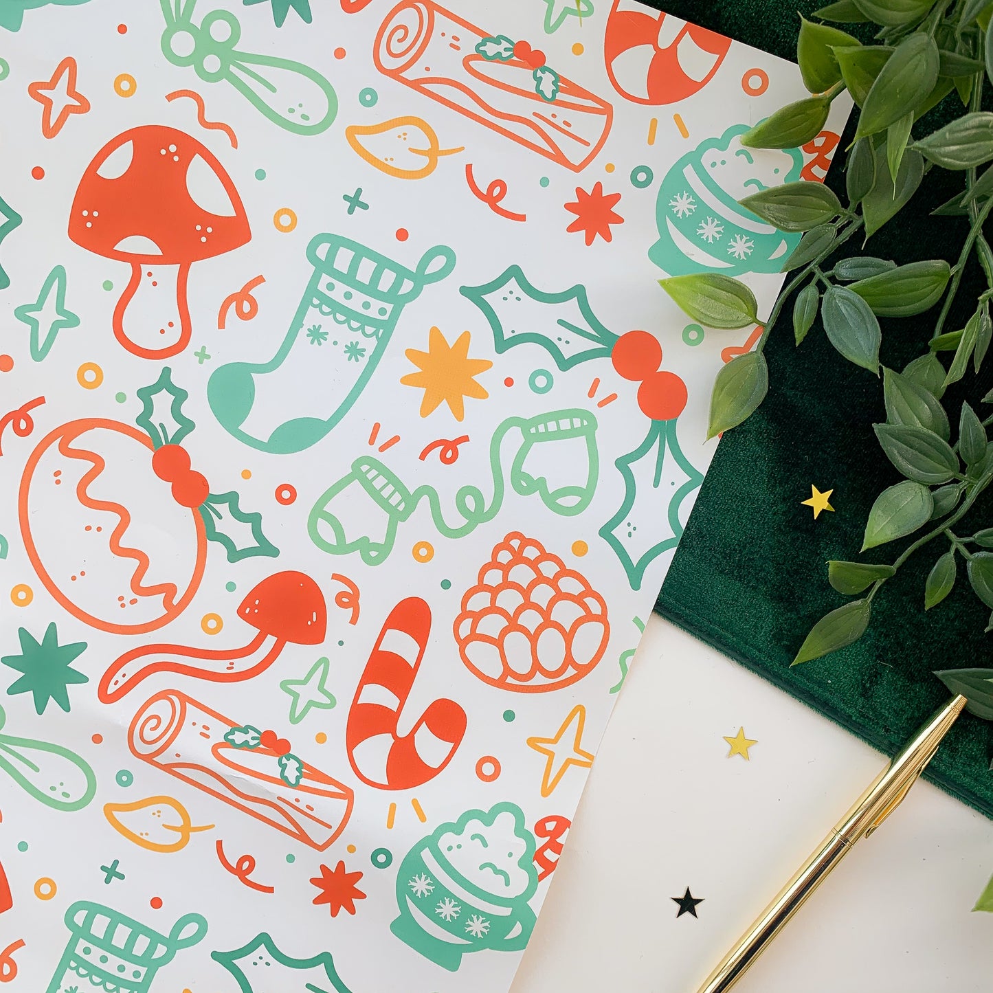 Festive Pattern - Wrapping Paper Sheet (2021)