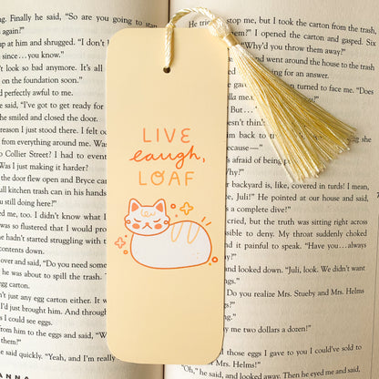 Live, Laugh, Loaf Bookmark