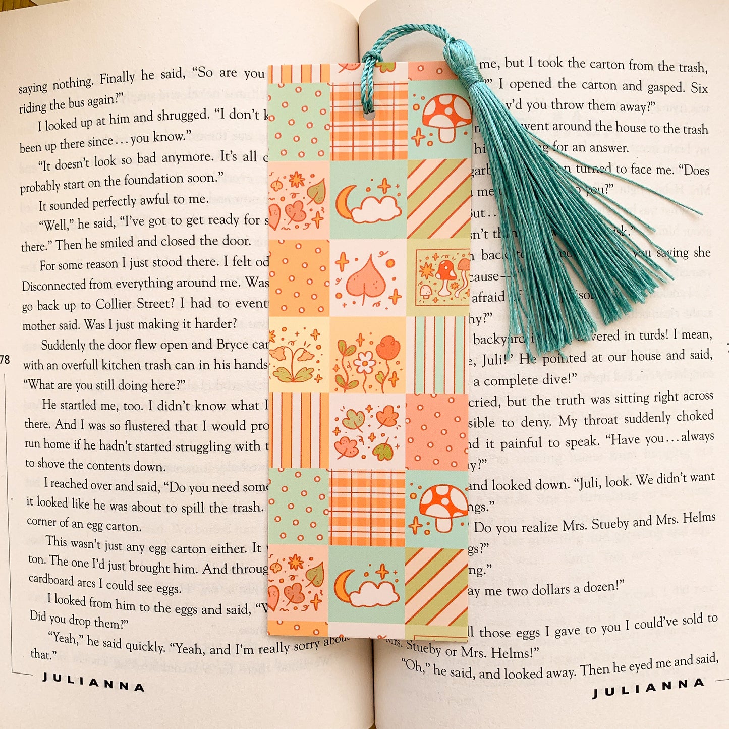 Pretty Patchwork Bookmark