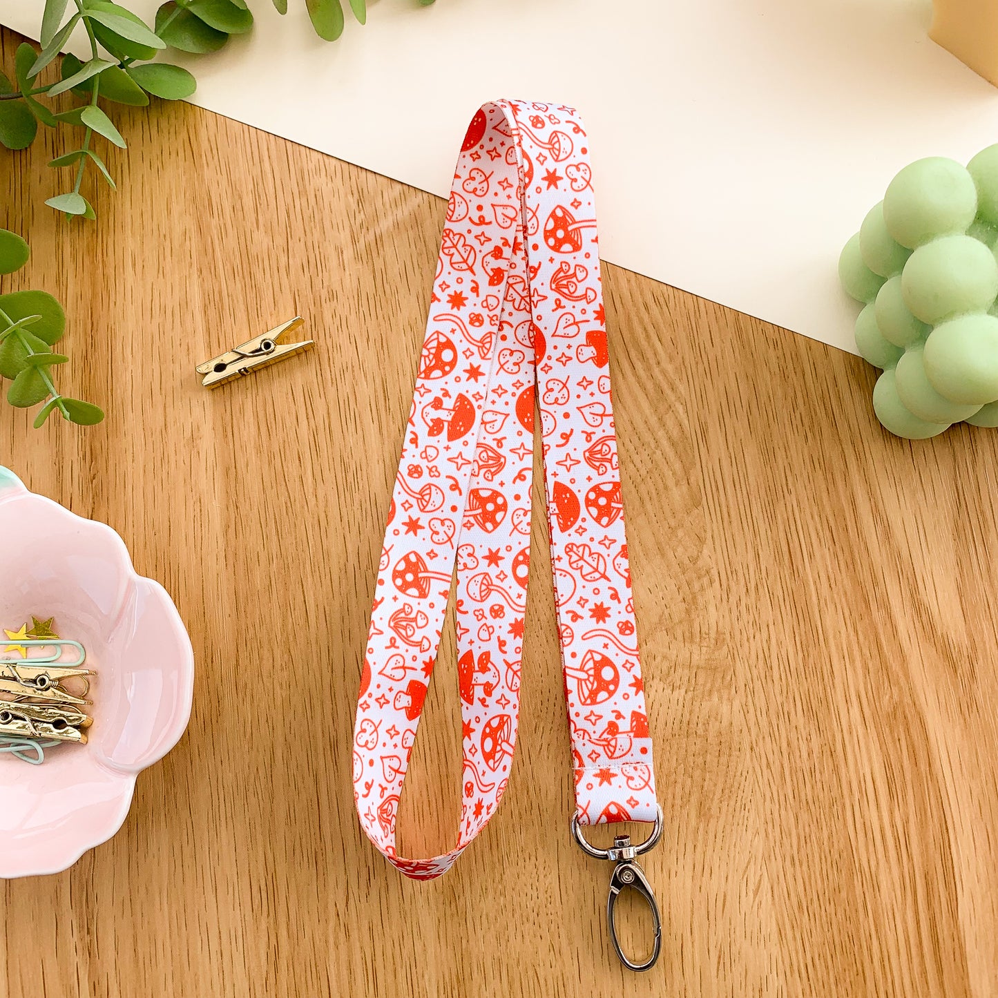 Mushroom Pattern - Lanyard