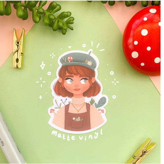 Plant Girl - Matte Sticker