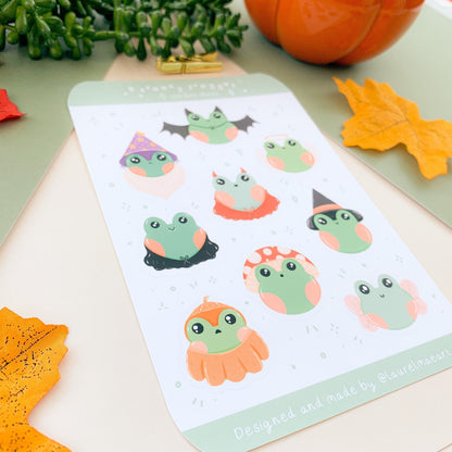 Spooky Froggos - Sticker Sheet