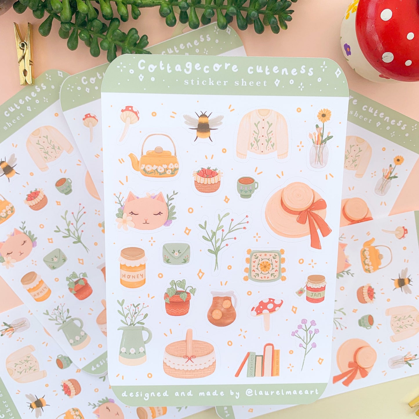 Cottagecore cuteness - Sticker Sheet