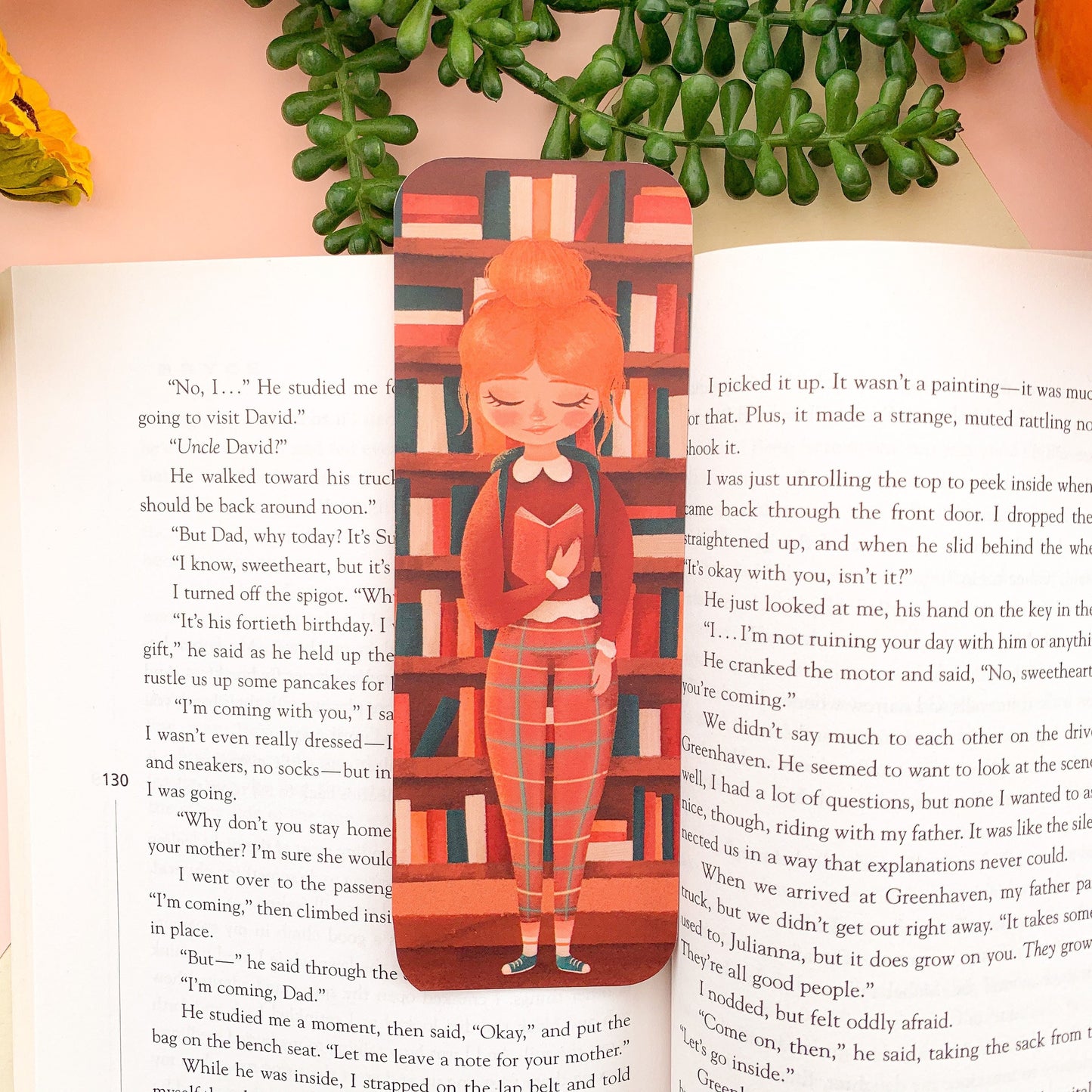 Library Girl Bookmark