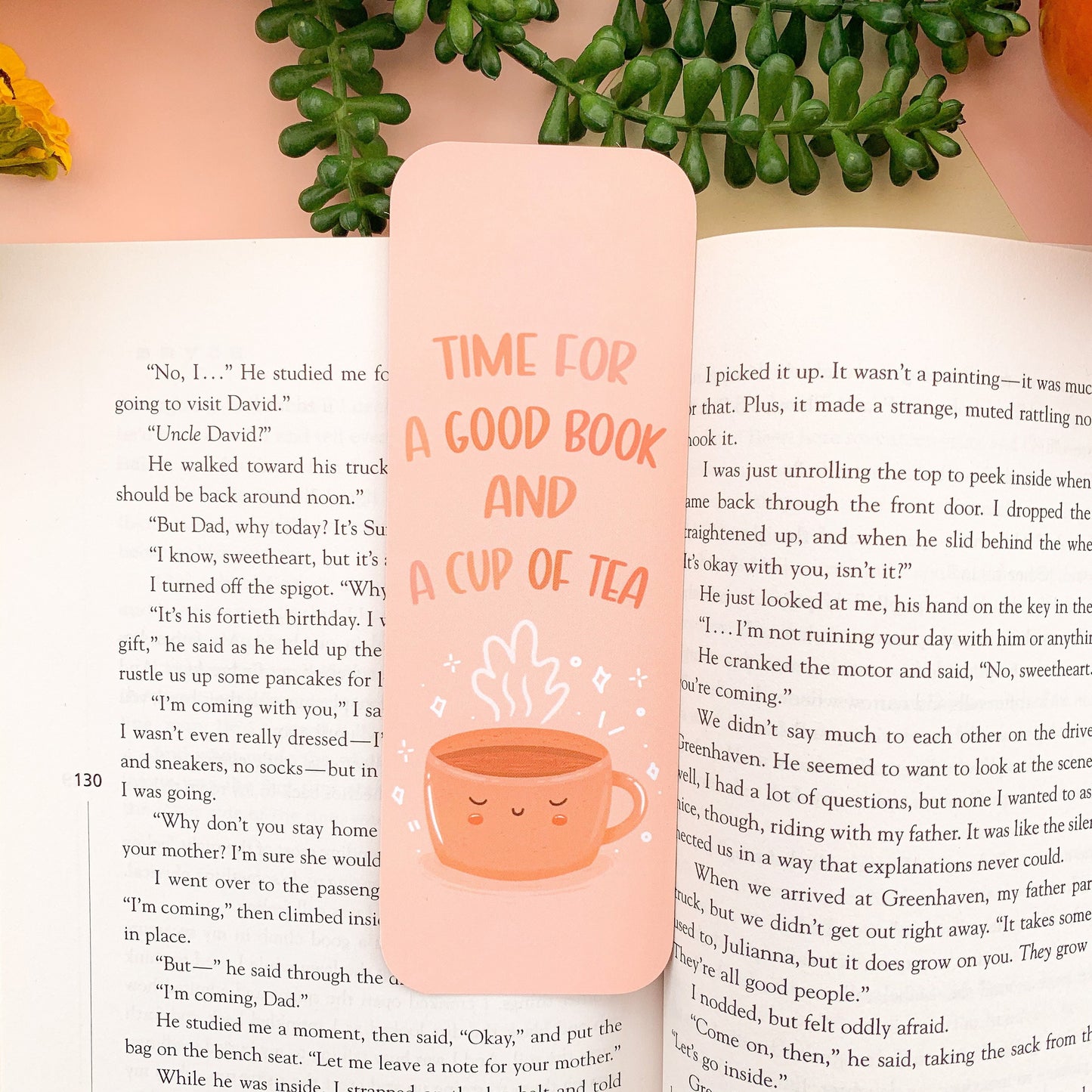 Time for a Good Book and a Cup of Tea Bookmark