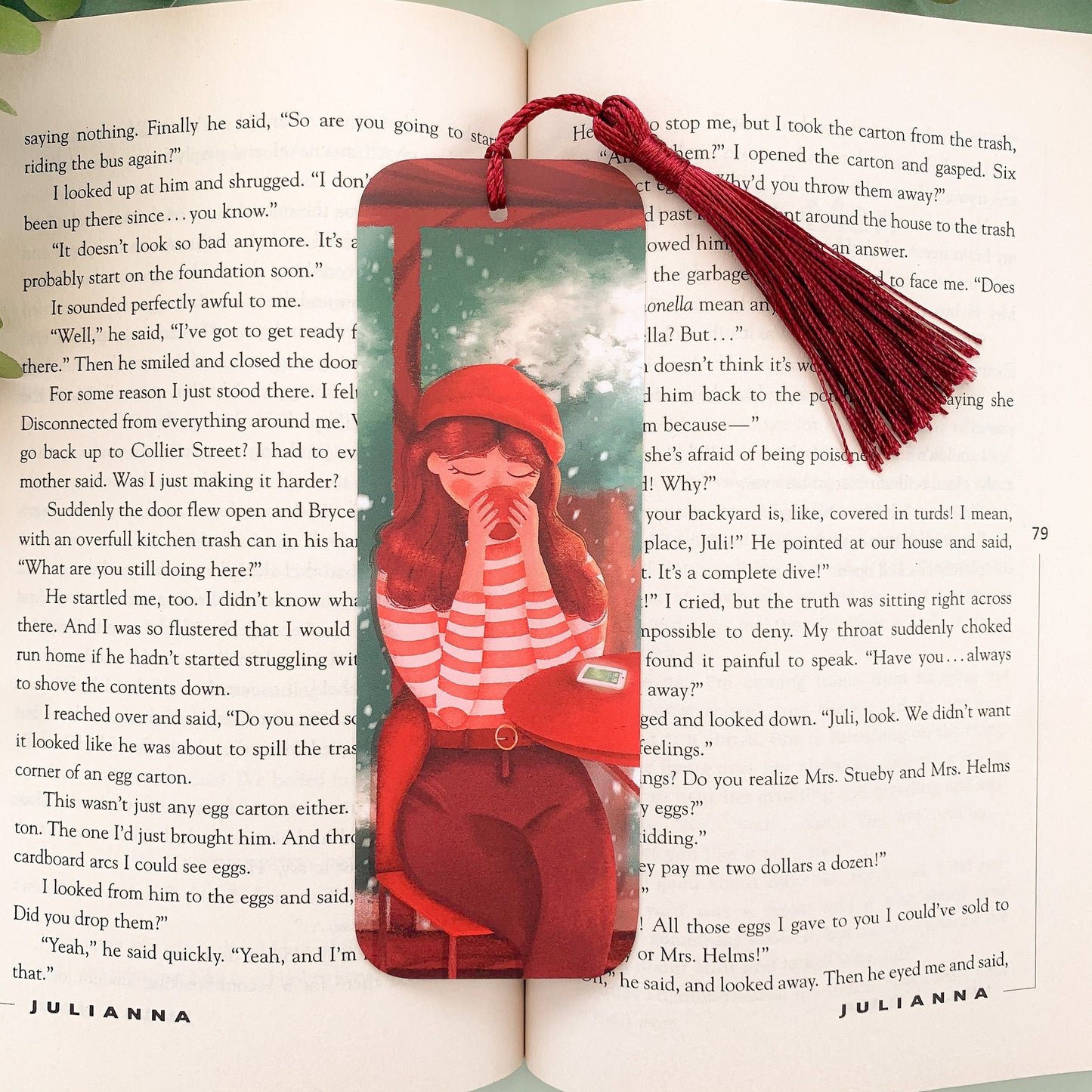 Coffee Shop Girl Bookmark