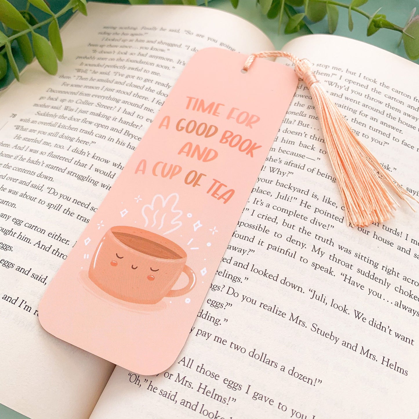 Time for a Good Book and a Cup of Tea Bookmark