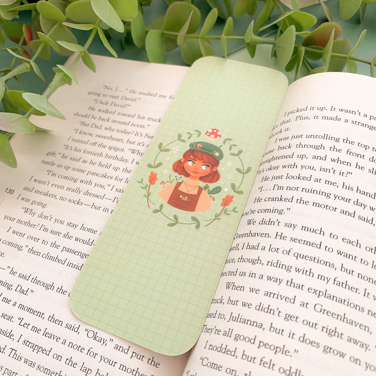 Cute Plant Girl Bookmark