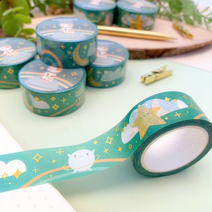 Brûlée & Friends in Space - Chunky Gold Foil Washi Tape