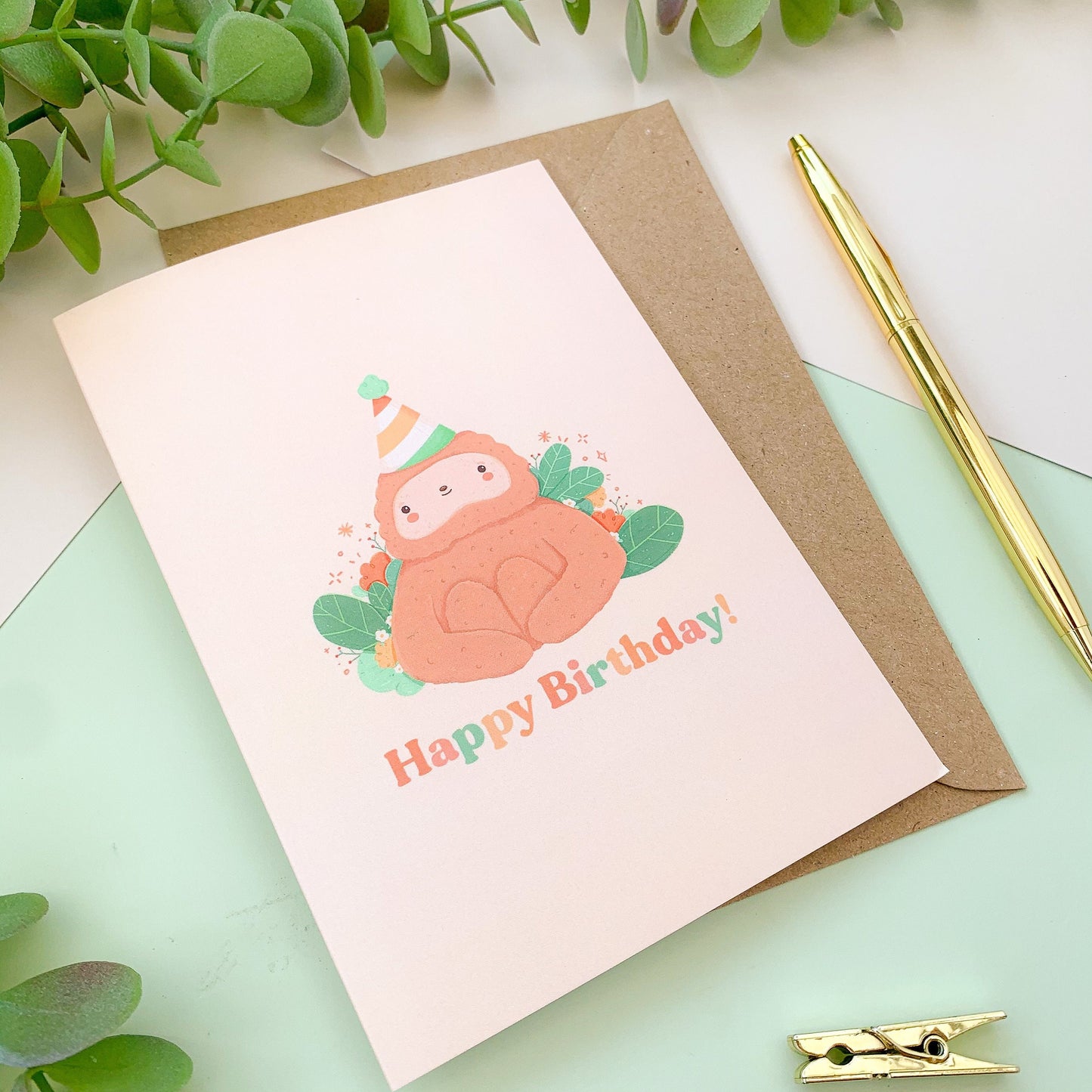 Birthday Sloth - Cute Illustrated Greetings Card