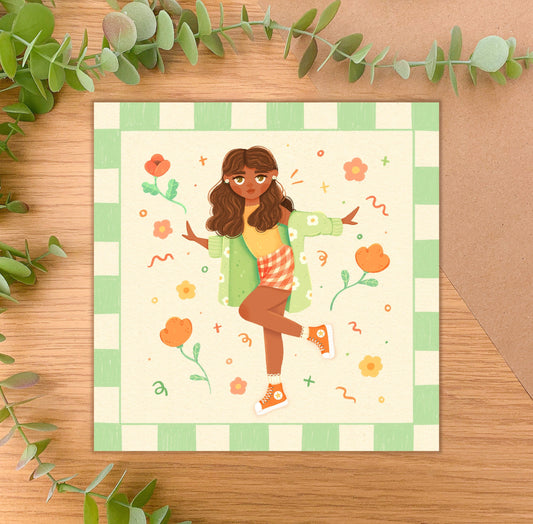 Summer Outfit - Square Art Print