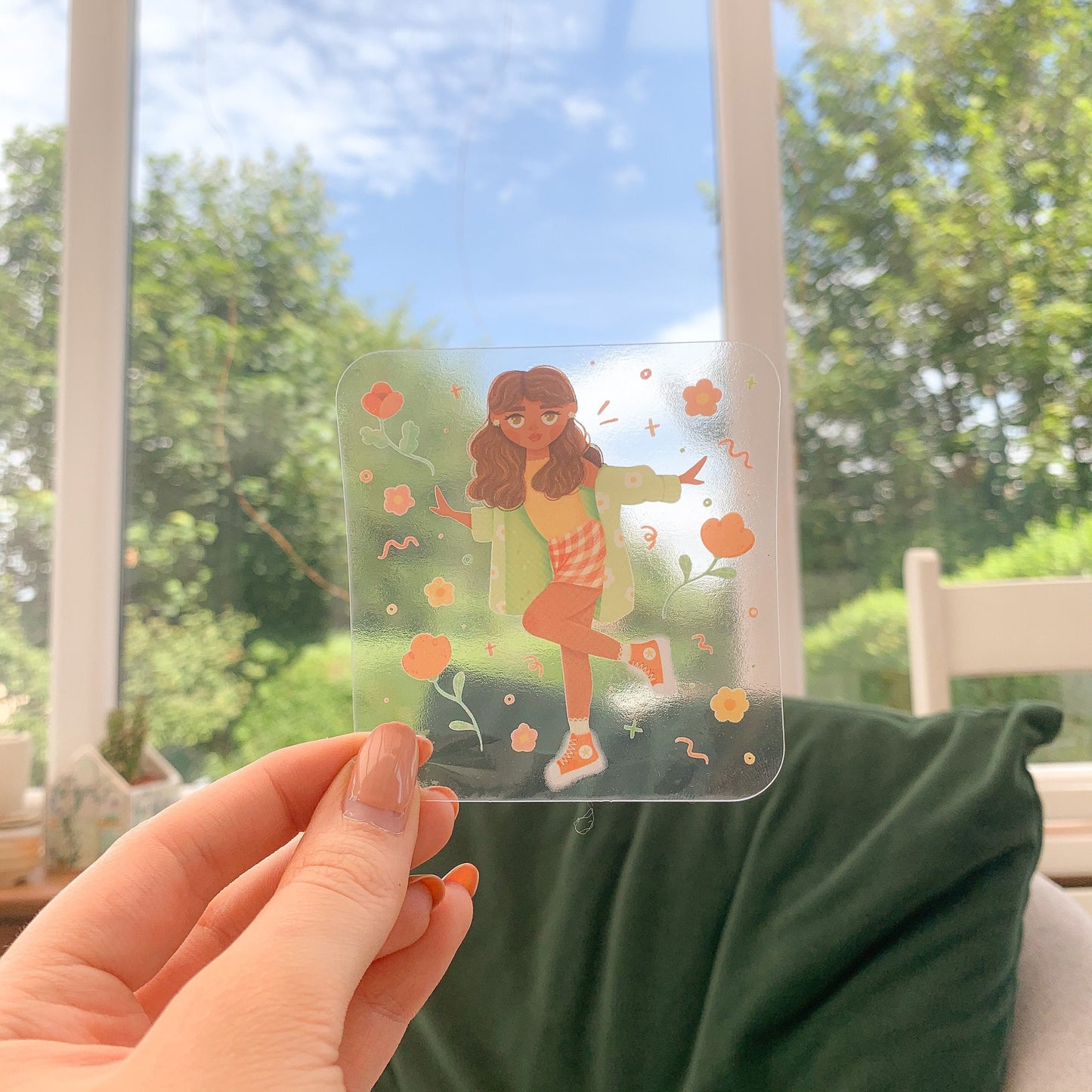 Summer Outfit - Clear Vinyl Sticker
