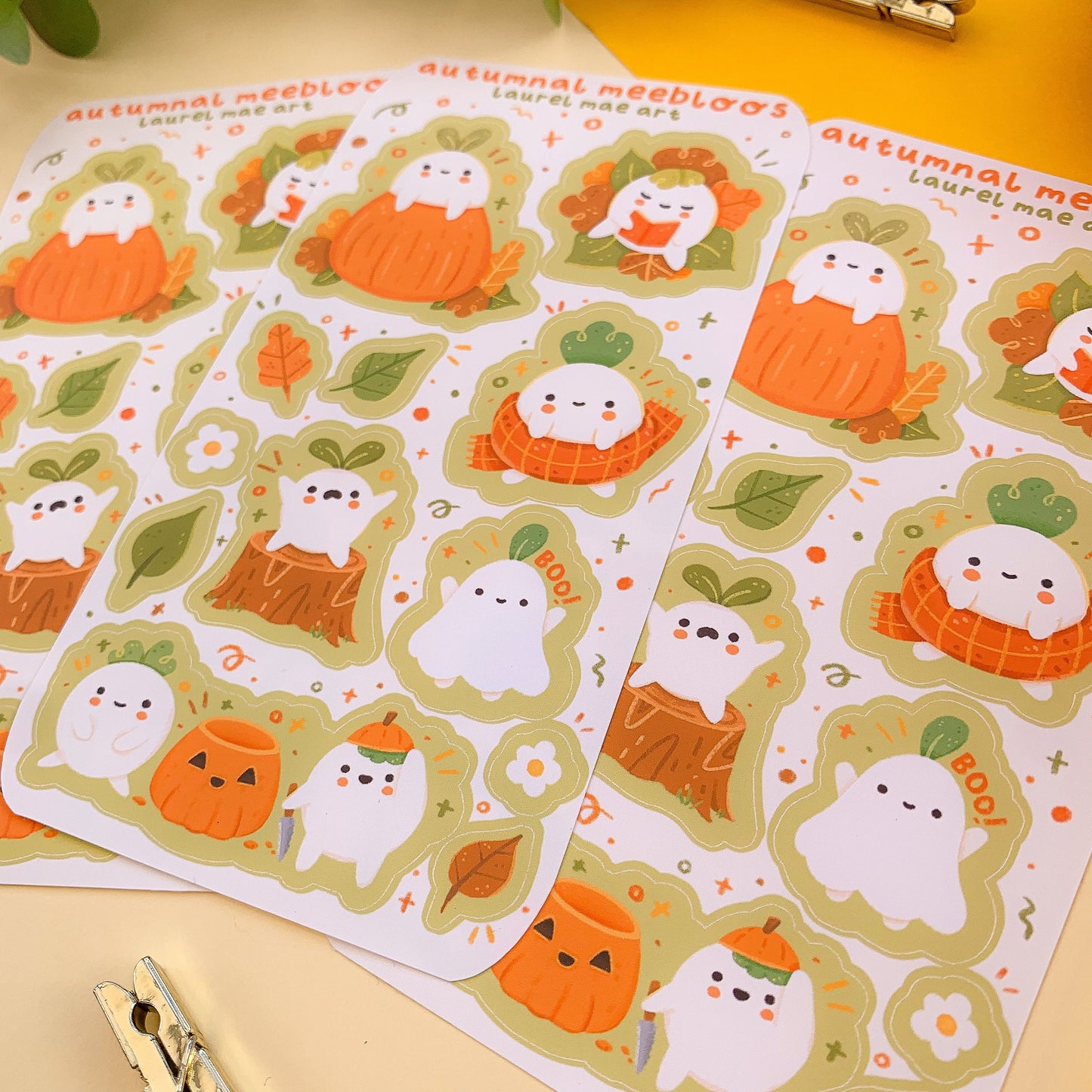 Autumnal Meebloos - Sticker Sheet