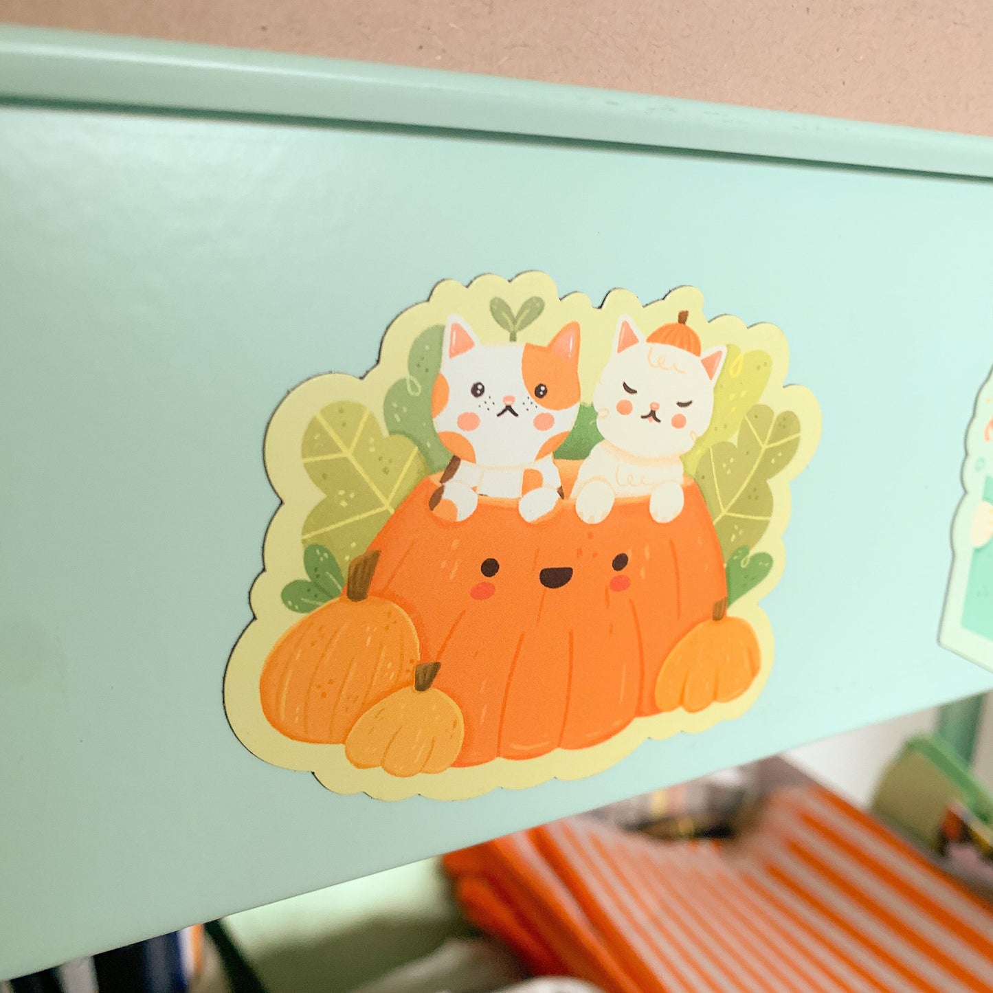 Pumpkin Cats Magnet