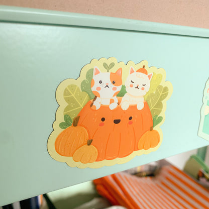 Pumpkin Cats Magnet